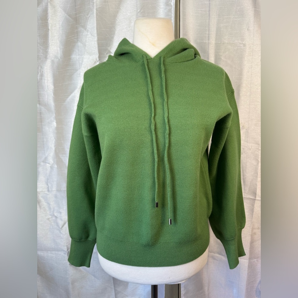 Magaschoni Olive Green Knit Hoodie